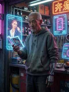 义体维修铺的老瞿，给熟客换了只不合规的左手