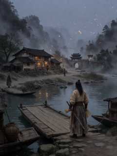 青石渡口，柳七娘用半张镖单换回父亲的断刀