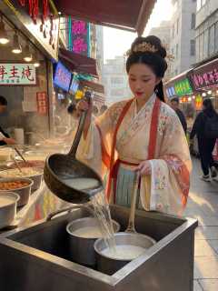 早市豆腐摊，穿来的李婶把三锅点卤倒进泔水桶