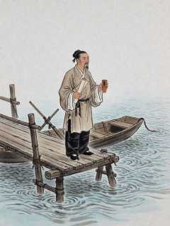 衢江渡口，落第书生陆知白以诗抵酒钱