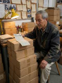 小区废品回收站老李整理旧纸箱时发现的半张未署名汇款单