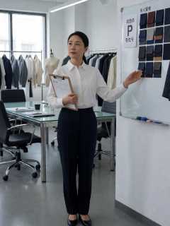 样衣间周秀兰把返工单晒在晨会板上