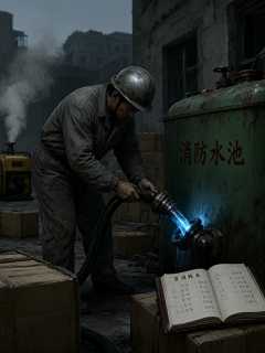 断电第十六天，水电工老陈在泵房把消防水池接进了生活水管